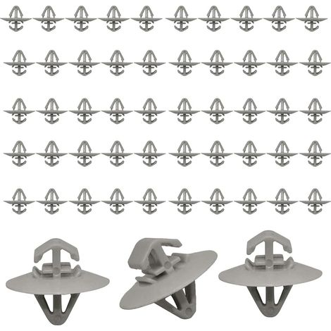 Lot de 50 clips de rechange en plastique durable pour garniture de panneau de porte latérale Vauxhall Vivaro, Renault, Nissan, Opel et Iveco (1/5)