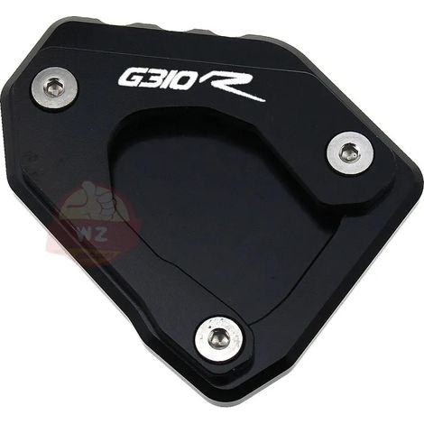 (Noir) Compatible avec BMW G310GS G310R G310 R G310 GS 2017-2018 Moto - Béquille latérale CNC - Extension de béquille - Support/Plaque de support - Maxpower (1/3)