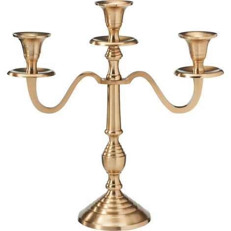 Candeliere moderno portacandela per decorazione ambienti 30 cm -Nero / 3 Posti/Stile 1 (1/4)