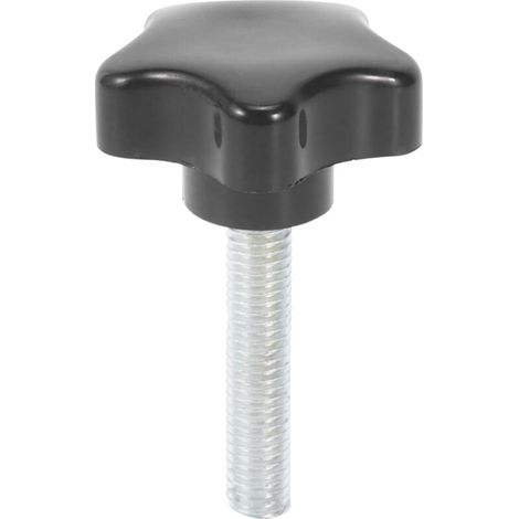 Vis M8 X 40 Mm TêTe éToile à Oreilles PoignéE Bouton de Serrage Noir (1/4)