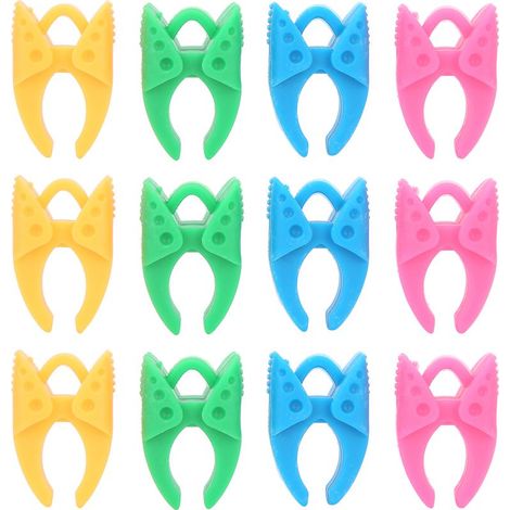 12-teiliges Set Silikon-Spulenclips, Nähgarnhalter, Spulenclip-Nähzubehör (1/5)