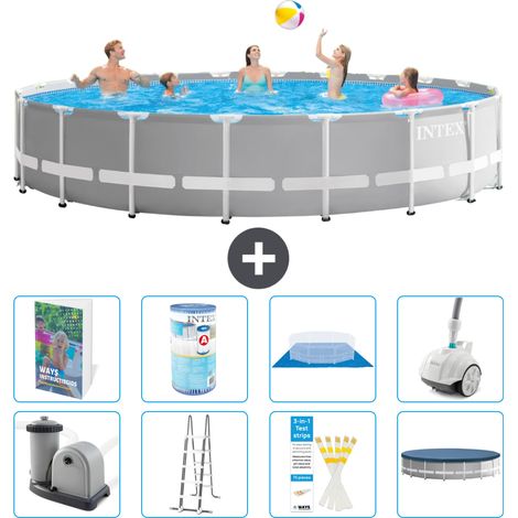 Prism Frame Pool Rund - 610x132 cm - 9-teilig S549