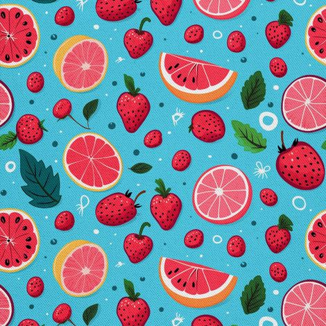 Tela decorativa para exteriores Oxford - Motivo frutal  DX6718 (1/5)
