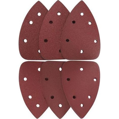 30 feuilles abrasives triangulaires pour le ponçage et le polissage, grain 60/80/100/120/180/240-Chrom (1/4)
