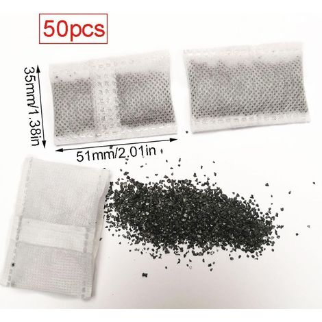 50 pièces Filtres à charbon actif,Filtre à eau distillateur à charbon actif,Filtre à charbon pour distillateur d'eau,Filtre à Charbon Actif non tissé,adaptées à la filtration de l'eau et aux appareils (1/4)