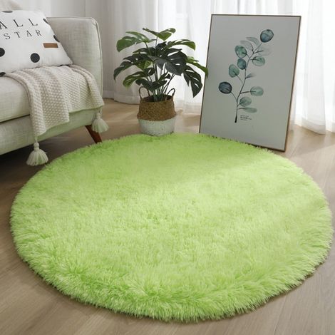 Tapis Fluffy - Pile Velours 4 cm - Antidérapant - Pour Salon Chambre À Coucher - 40 x 60 cm (1/5)