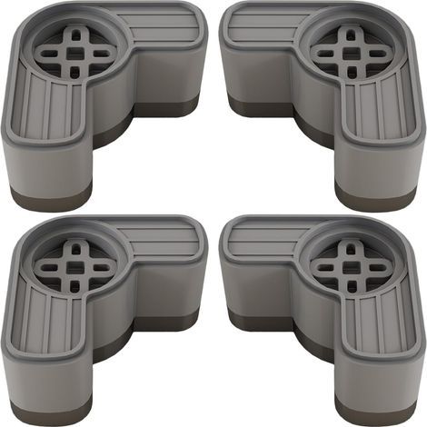 Antivibrationspads für Waschmaschinen, 4 Vibrationsdämpfungsmatten, erhöhter stoßdämpfender Stabilisator, geräuschreduzierendes Zubehör für Wohnungen (1/5)