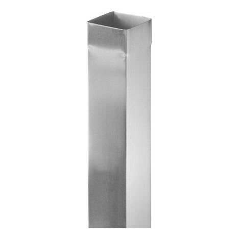 Tuyau carré 80 mm quartz-zinc- 0.70 mm x 2 m - 220004663