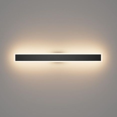 Applique Murale Longue Extérieure LED Villa 80CM IP54 Étanche Noir - Blanc Chaud 3000K - Jardin, Porche (1/5)
