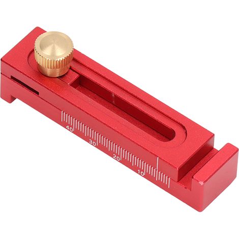 Règle de mesure de profondeur, jauge d'écartement pour scie, alliage d'aluminium 5-40 mm, outil pour la découpe et le rainurage T2 (1/5)