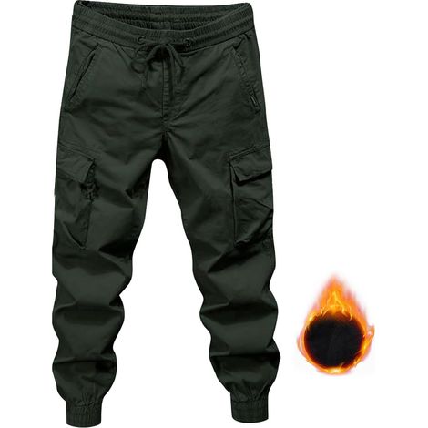 Pantalon Travail Homme Coton, Pantalon Travail Homme Ete Cargo Large Jogging A Bande Short De avec Cordon De Serrage - avec Poches - Aéré Sport Extérieur (1/5)