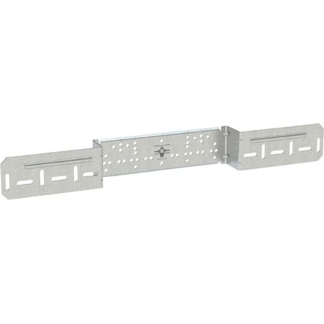 Geberit FlowFit Piastra di montaggio sfalsata, doppia, distanza di collegamento 10 cm o 15.3 cm, 650.732.00.2