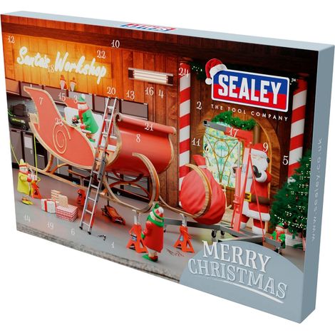 Sealey AVC004 Premier 40pc Advent Calendar Tool Kit 2024 Hi-Viz Green (1/4)