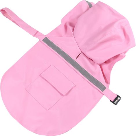 Manteau De Pluie Pour Chien - Matériau Imperméable Et Respirant - Bandes Réfléchissantes Pour Sécurité Nocturne - Sangles Ajustables Pour Petit Et Grand Chien - 1 Pièce (1/5)