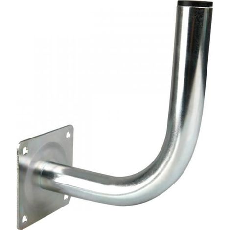 Support Mural Antenne Satellite - OEM - Acier Galvanisé - 20 cm - Résistant à la Rouille - Facile à Monter