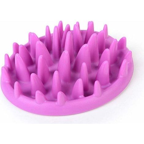 Gamelle Anti-glouton pour Chien et Chat - Évite de Manger Trop Vite (Violet)