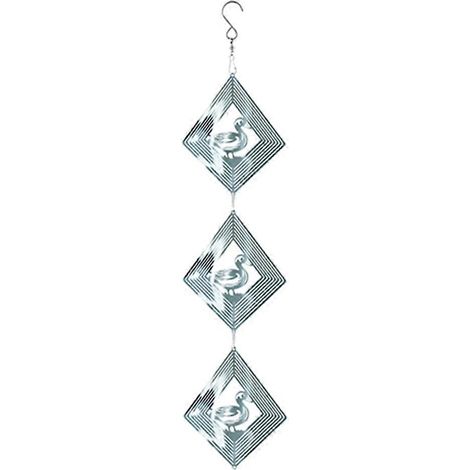 Carillon éolien d'extérieur avec girouette 3D, cadeau pour femme pour jardin ou cour arrière. (1/5)