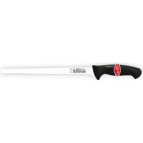 Coltello per prosciutto 28 cm lama acciaio inox temperato 2 mm manico ergonomico in polipropilene antiscivolo (1/2)