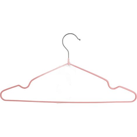 Strapazierfähige, rutschfeste, multifunktionale und abriebfeste Kleiderbügel aus Kunststoff, geeignet für trockene und nasse Oberflächen, ideal für Erwachsene, Anzüge, Mäntel, Hosen, Kleider, Farbe: R (1/5)