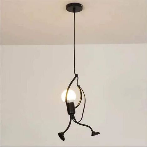 Lustre - E27 Lampe Suspension - Humanoïde Sans ampoule (1/4)