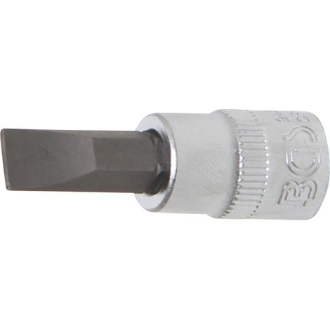 BGS Embout fente carré intérieur 6,3 mm (1/4") fente 7 mm - 2496 (1/2)