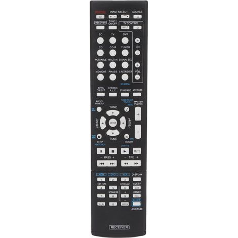 Télécommande compatible avec les amplificateurs audio-vidéo Pioneer VSX 423 K, AXD7517, AXD7621, AXD7536 et AXD7501. (1/5)