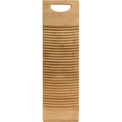 Holzwaschbrett mit rechteckigem Griff, robustes Waschbrett zum Hämmern von Hand, Haushaltswäsche (1/5)