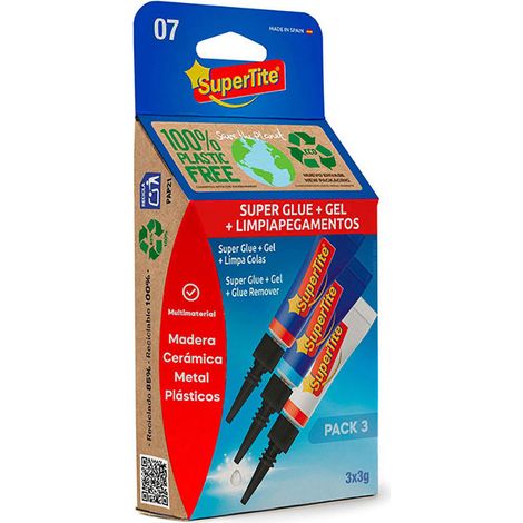 Kit Instantané + Gel + Nettoyant Blister 3x3g 2507 Supertite (1/2)