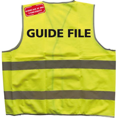 GILET DE SIGNALISATION GUIDE FILE (WC1390GF).- Jaune - L (1/5)