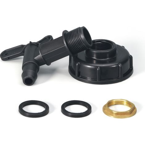 CSPARCV S60X6 Fitting - HDPE-Wasserhahn für 1000-Liter-Wassertank (1/5)
