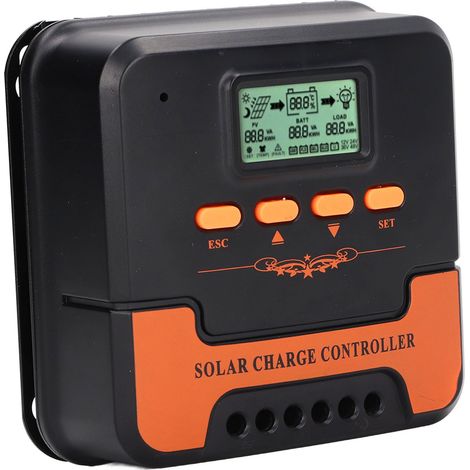 Solarladeregler 12V/24V MPPT LCD-Display 5V/3A USB-Ausgang Solarladeregler CM-D10 10A (1/5)