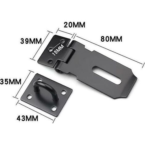 3-Zoll-Riegel und -Schrauben, Türschlösser, Vorhängeschlösser, Bolzen und Schrauben, geeignet für Türen, Möbel, Schränke, Schubladen, Regale und Gärten.