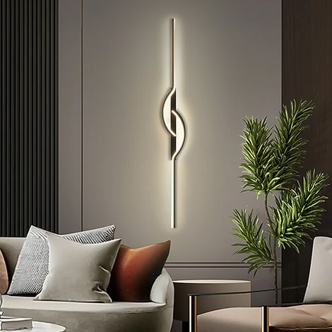 Applique murale moderne 60 cm, lampe de chevet créative, plafonnier, applique murale LED d'intérieur, lampes décoratives (lumière chaude 3000 K) (1/5)