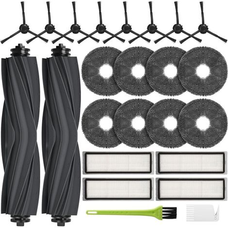 L10s Pro Gen 3 Accessoires pour Dreame L10 Prime / L10s Plus / L10s Pro Gen 2 / L10s Ultra/Xiaomi X20 Plus Pièces Rechange 2 Brosse Principale 8 Chiffons Nettoyage 4 Filtres 8 Brosse Latérale (1/5)