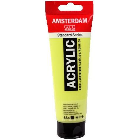 Peinture acrylique - Talens - AMSTERDAM - 120 ml - Vert Jaune Clair - Satiné (1/2)