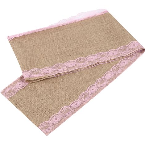 Chemin de table rose pour fête de Noël, nappe de bureau, décoration de salle de banquet (1/5)