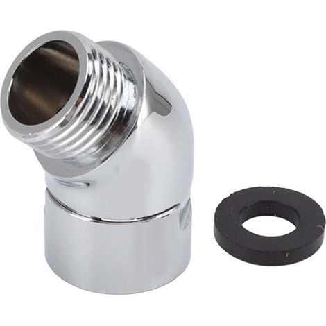 Gomito per soffione doccia, adattatore di collegamento per soffione doccia angolato a 135 gradi G1/2in, per sistema doccia standard G1/2in, braccio doccia, soffione doccia e tubo flessibile (1/4)