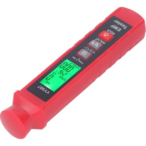 Détecteur de rayonnement électromagnétique portable 3V, avec écran LCD rétroéclairé, alarme sonore et lumineuse, pour la maison. (1/5)