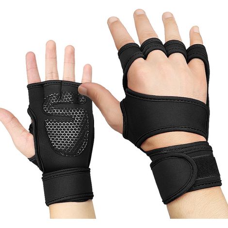 Gants Cross Training - Soutien Poignet - Pour Musculation Fitness Gym et Crossfit - Taille Unique (1/5)
