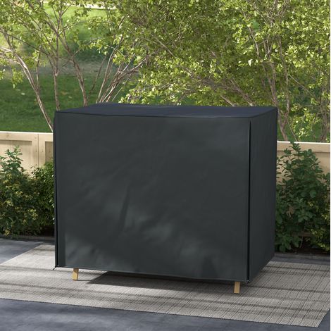 Copertura impermeabile per dondolo da giardino Oxford nera 220 x 125 x 172 cm (1/5)
