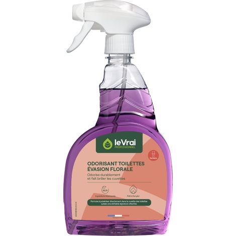 Le vrai professionnel odorisant toilettes 750ml - parfum au choix - LE VRAI PROFESSIONNEL - Entretien sanitaire