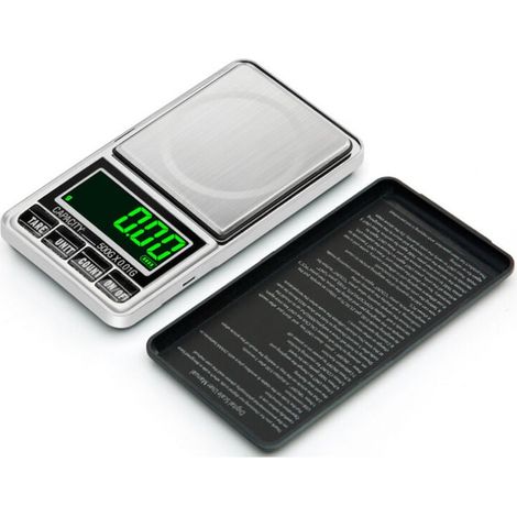 Präzisionswaage – elektronische Waage, digitale tragbare Taschenwaage, elektronische Küchenwaage 500 g – 0,01 g für Schmuck/Lippenstift/Tee/Drogen/Kaffee/Küche (1/5)