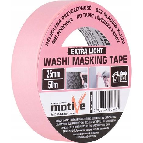 MOTIVE WASHI EXTRA LEICHTES MASKING TAPE 25MM/50M 020 041