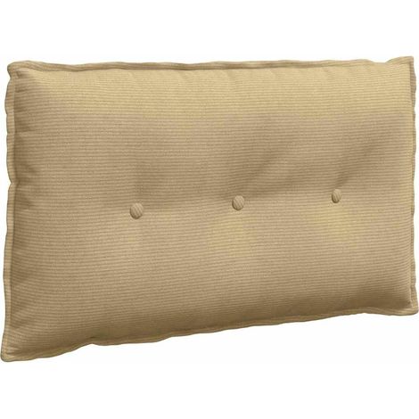 Back Pillow Grey Green 80 x 50 cm Corduroy Fabric vidaXL