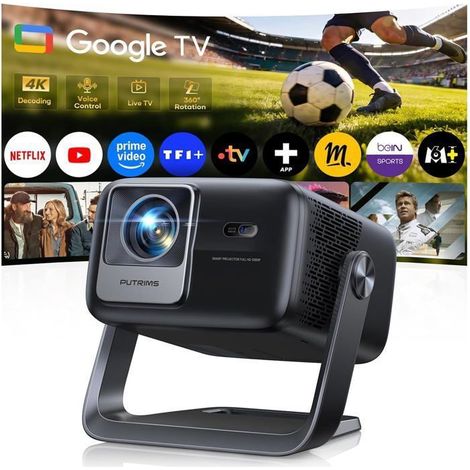 Vidéoprojecteur - PUTRIMS - P66 - 4K (3840×2160) - Google TV - 1200 ANSI lm (1/5)