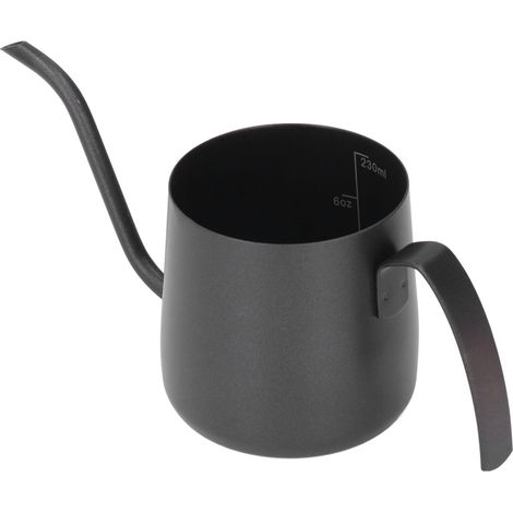 Bouilloire à café en acier inoxydable avec col de cygne, poignée épaisse et ergonomique, graduée, 250 ml (1/5)