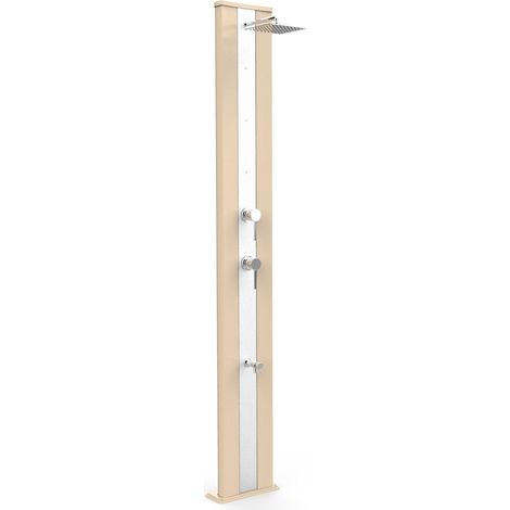 Doccia da Giardino Miscelatore Nebulizzatore e Lavapiedi Arkema Dada S Fascia Inox Champagne Bronze (1/5)