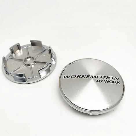 Lot de 4 cache-moyeux de roue Work Emotion de 68 mm, accessoires de style automobile, D (1/4)