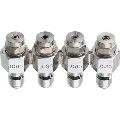 Buse de nettoyeur haute pression, kit de buse aval avec porte-embout 4 positions pour lavage doux, raccord rapide 6,35 mm (1/5)
