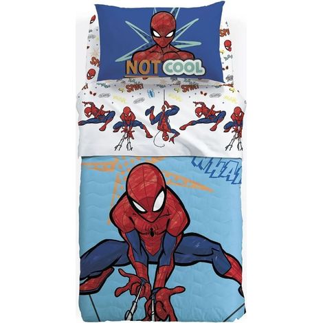 Caleffi Trapunta Invernale in Cotone Spiderman Cool Letto Singolo